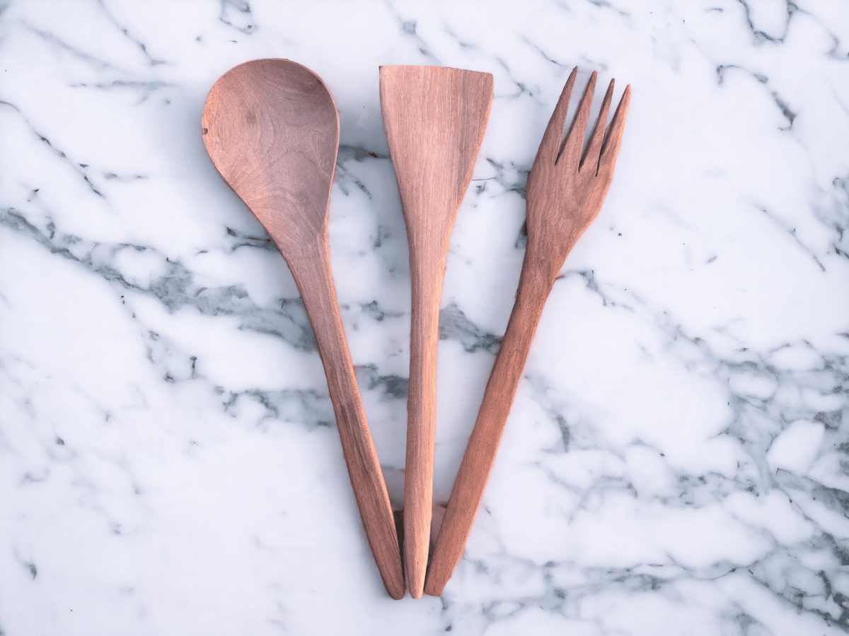 Walnut Kitchen Utensil Set, 25-Pieces Wooden Spoon Set 100% Toxic Free for kitchenware