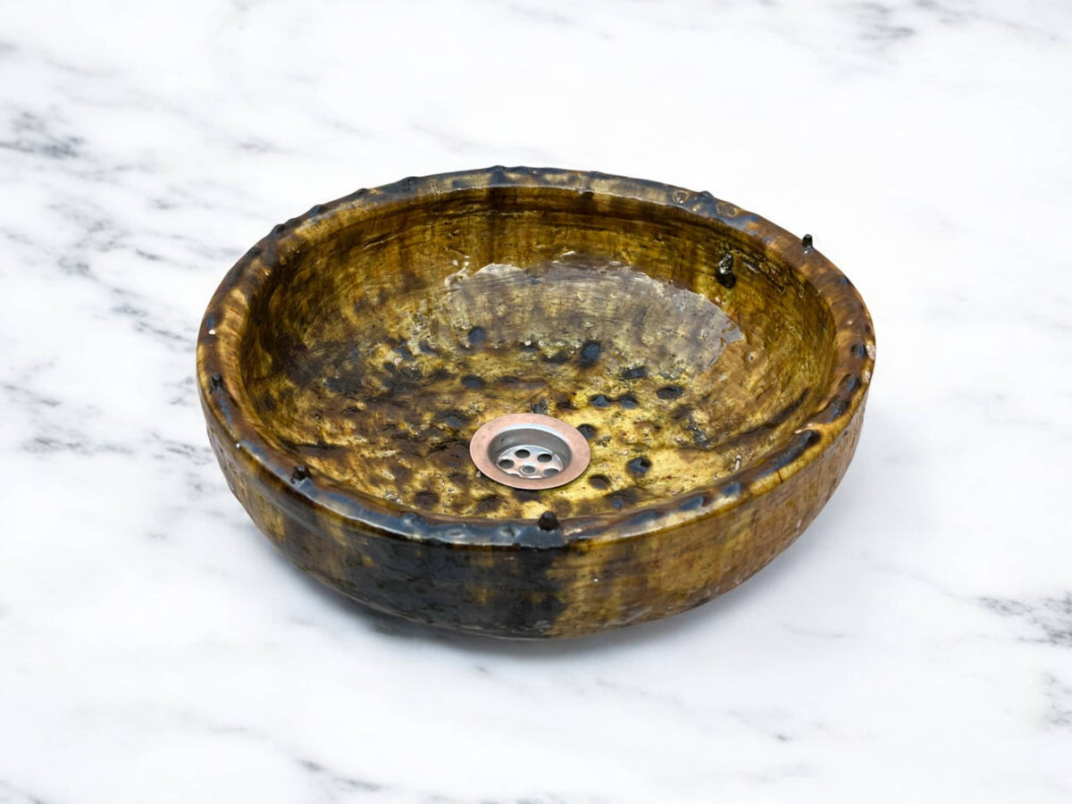 Ochre Glaze Sink