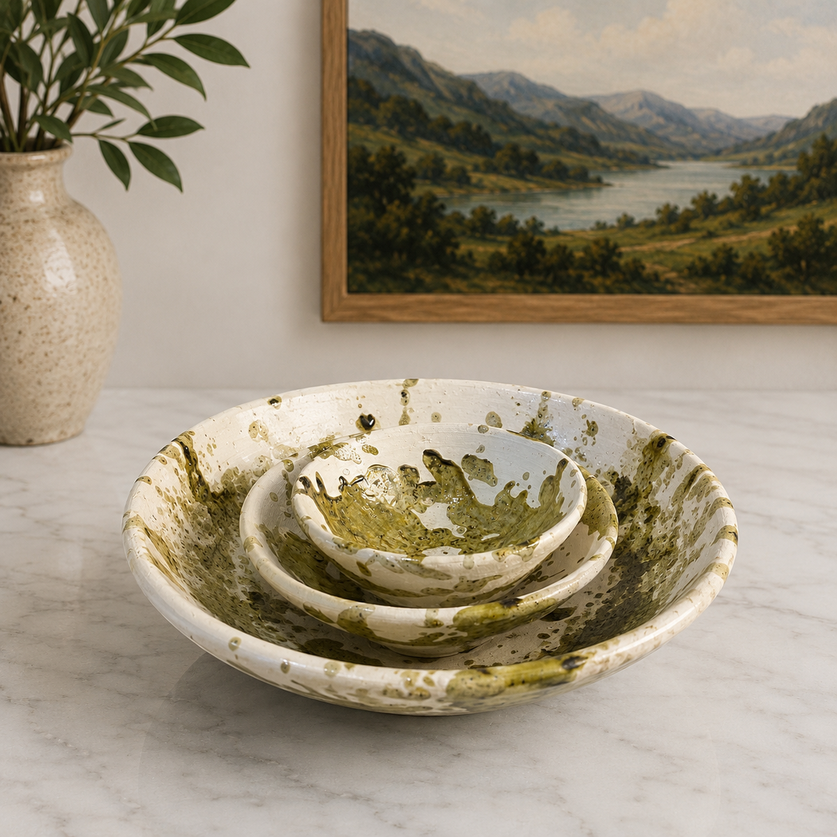 Tamegroute x Puglia Splatter Design Fruit Bowl