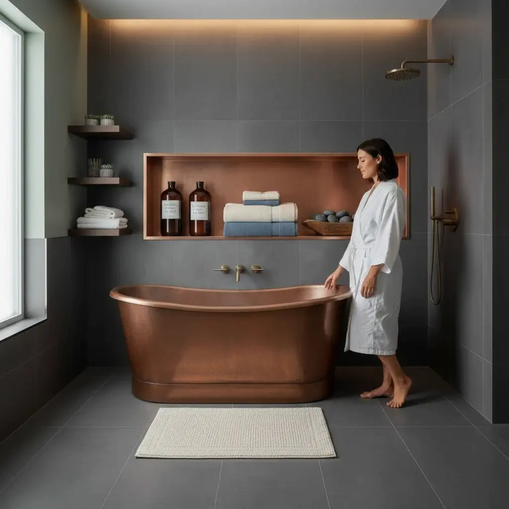 luxury brass shower niche recessed wall storage