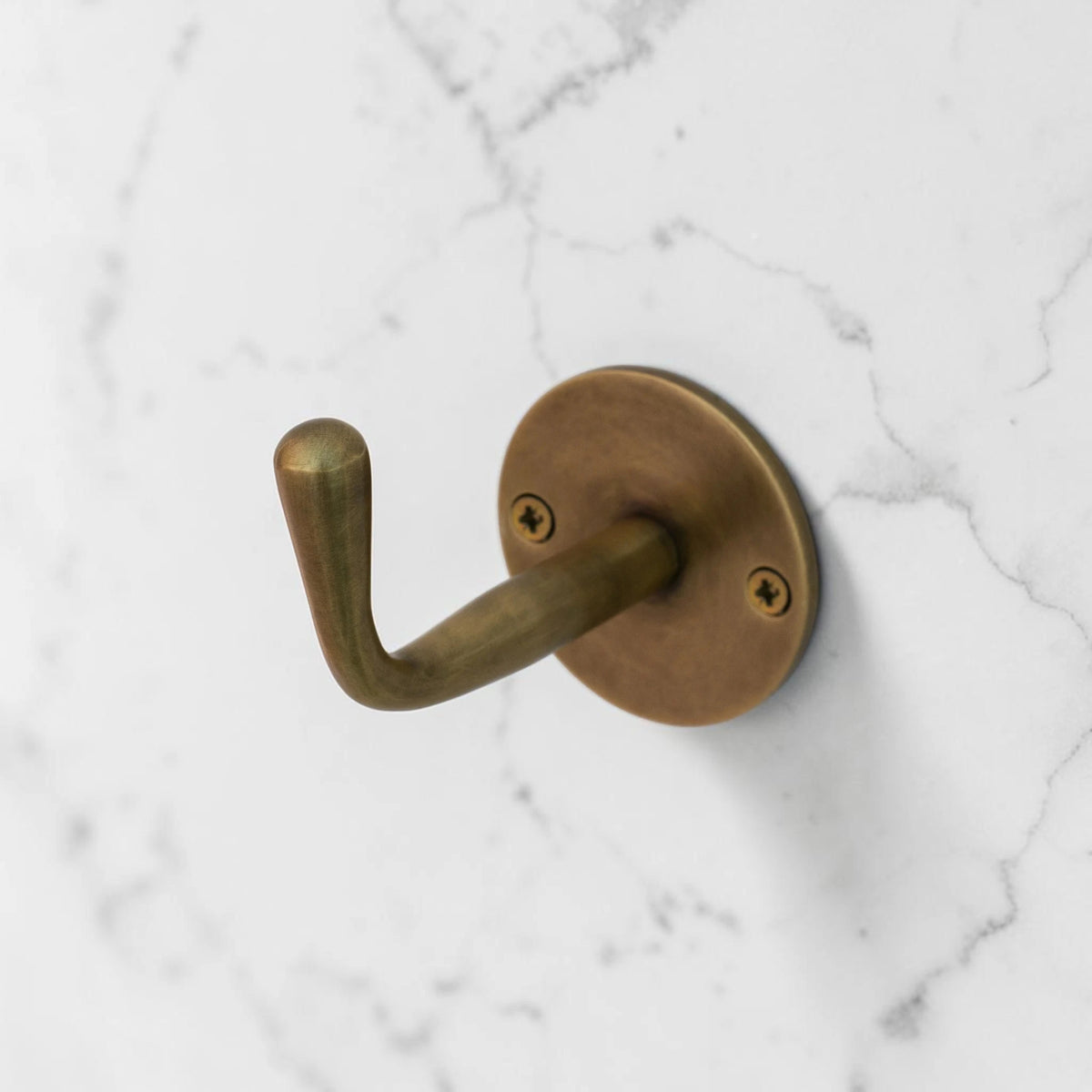 vintage brass hook bathroom accessory