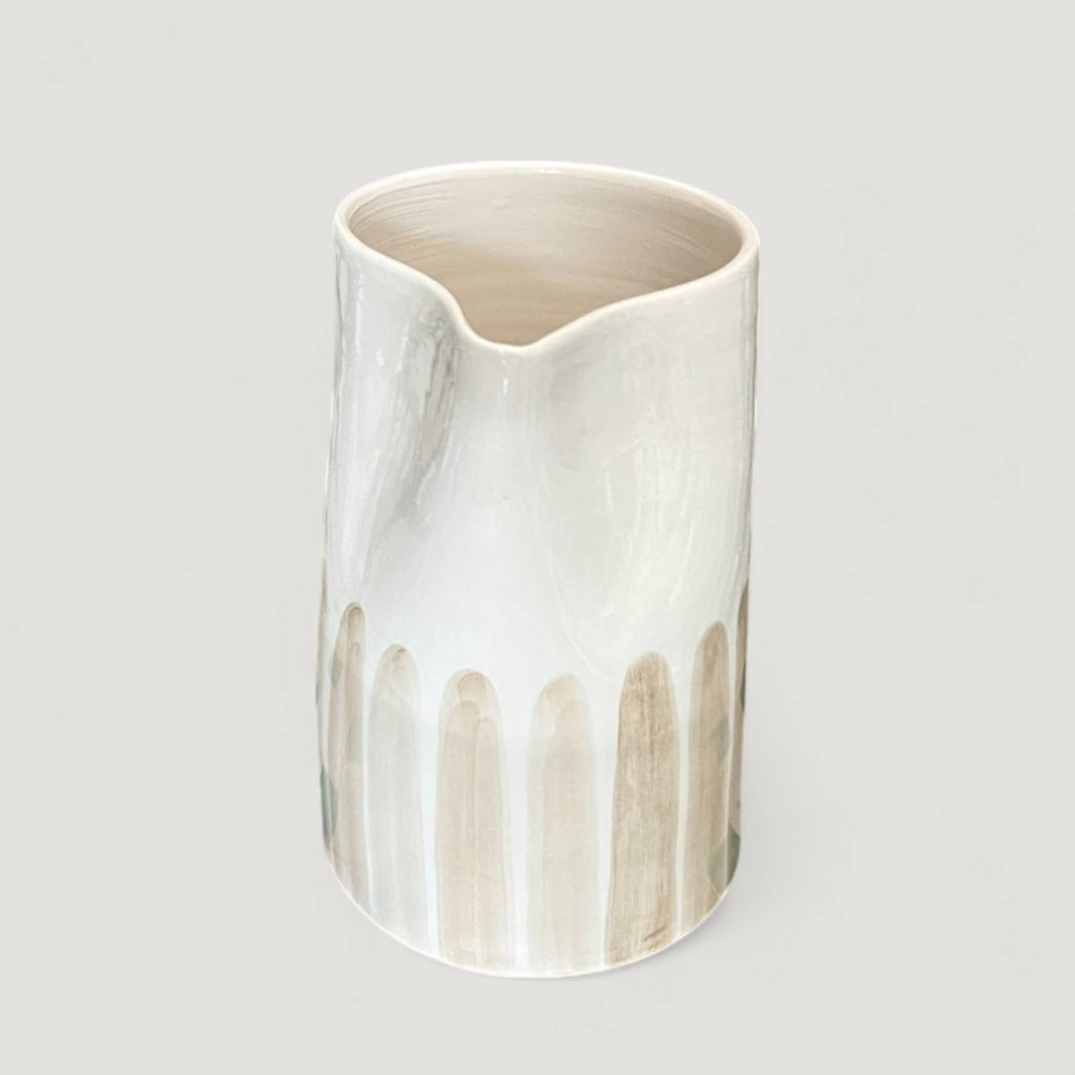 Handmade & Handpainted Neutral Carafe (18 cm)