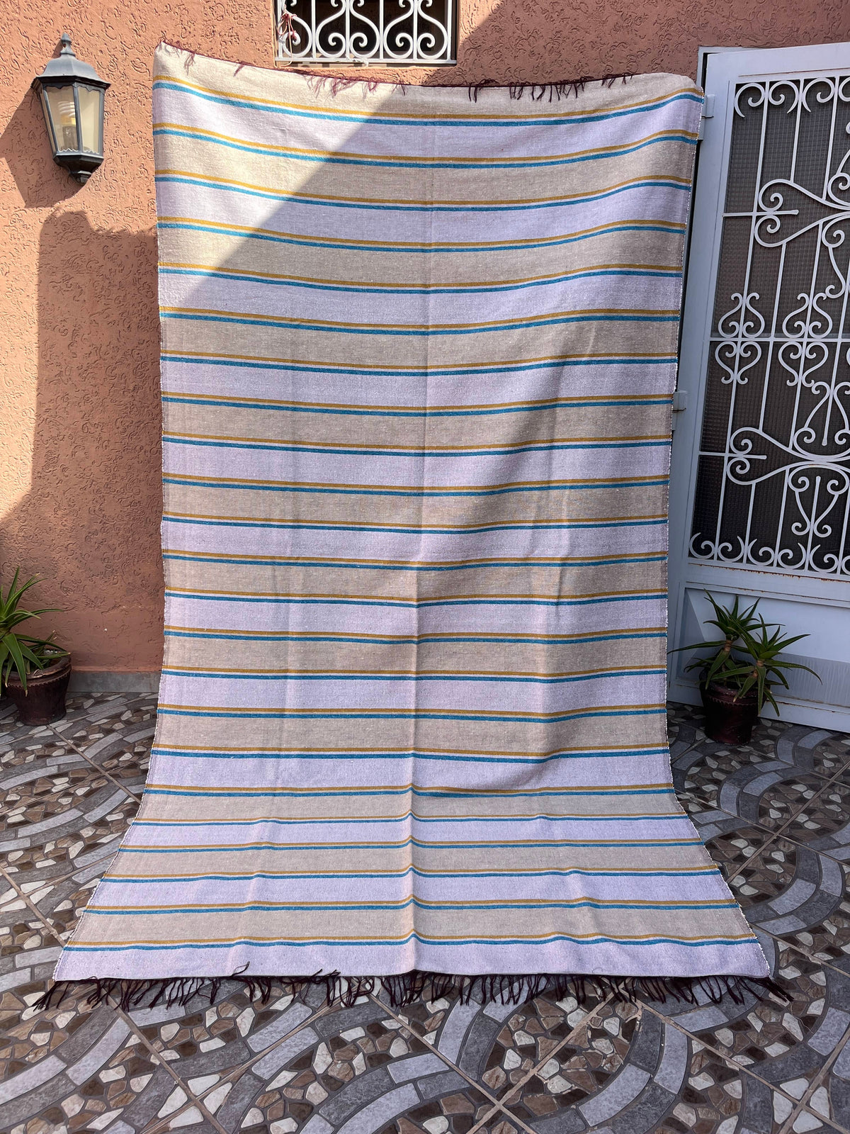 Handwoven Moroccan Cotton Throws and Quilts