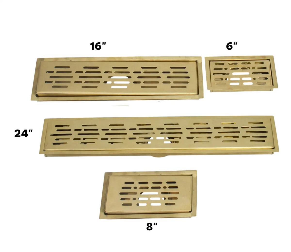 designer brass shower grate linear floor drain