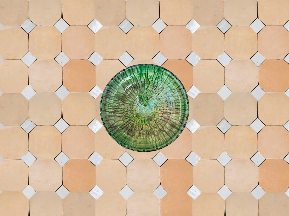 Handcrafted Natural & White Moroccan Zellige Tiles