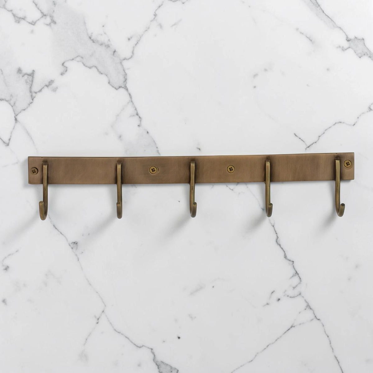 brass coat rack wall mounted vintage finish