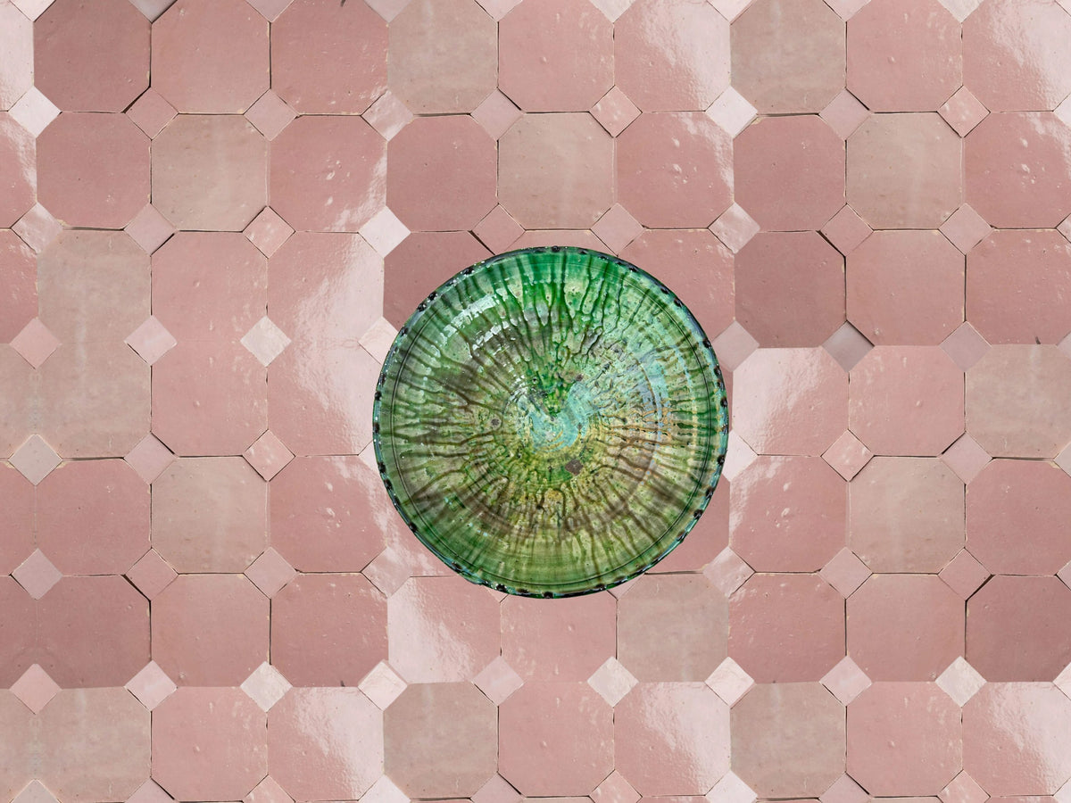 Handcrafted Pink Moroccan Zellige Tiles