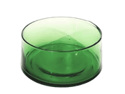 Round Hand Blown Glass Salad Bowl
