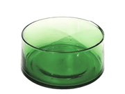 Round Hand Blown Glass Salad Bowl