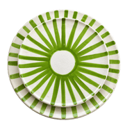 Light Green Sun Plate Set - Vibrant Dinnerware for Summer Dining