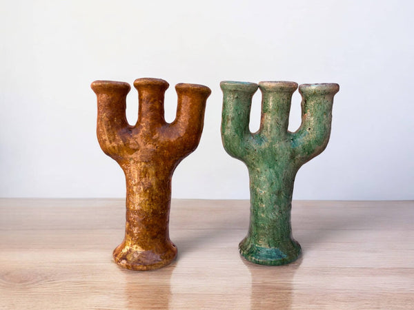 Large 3-Branch Candlestick Holder