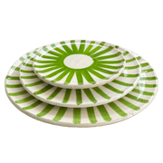 Light Green Sun Plate Set - Vibrant Dinnerware for Summer Dining