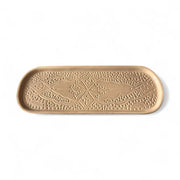 Hand-Engraved Beige Moroccan Platter (40 x 16 cm)