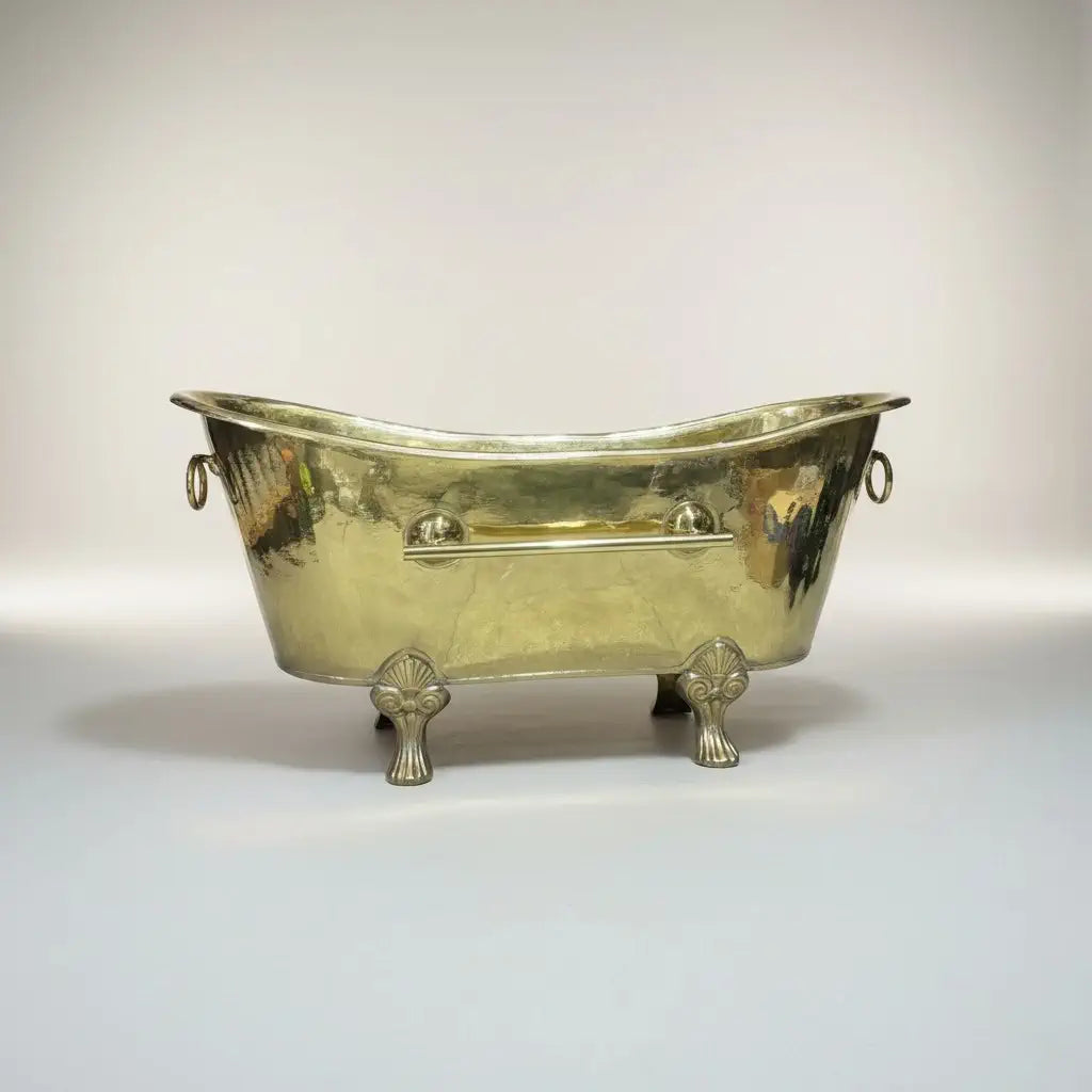 solid brass bathtub sculptural luxury bathroom fixture