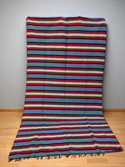 Handwoven Moroccan Cotton Throw (9.4 x 5.4 ft)