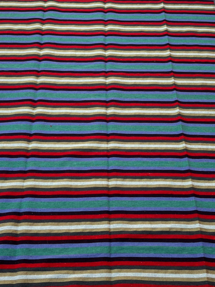 Handwoven Moroccan Cotton Throw (9.4 x 5.4 ft)