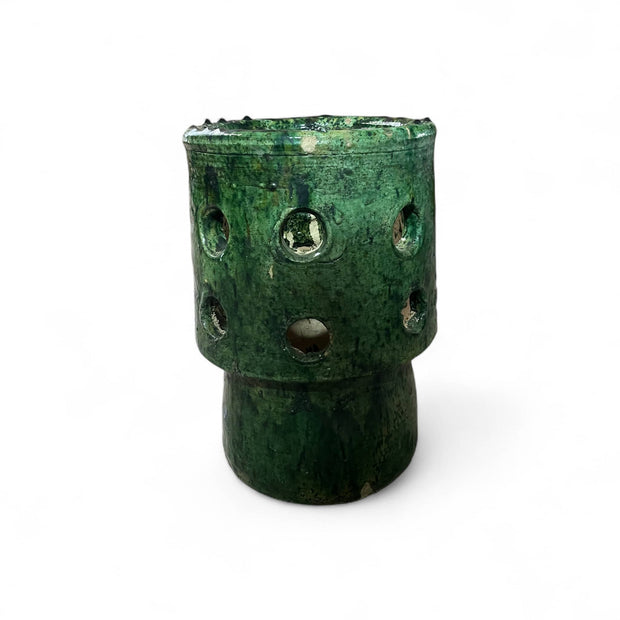 Tamegroute Pierced Cache-Pot – Green or Mustard Yellow