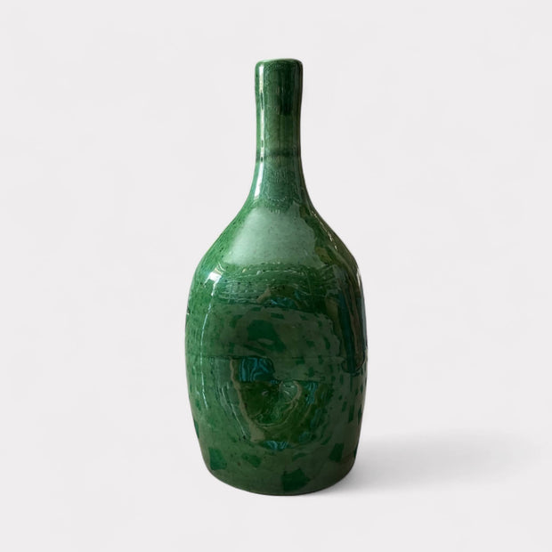 Add Natural Serenity with This Handcrafted Green Vase (24 cm)