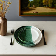 Handmade Green & White Speckled Moroccan Plates