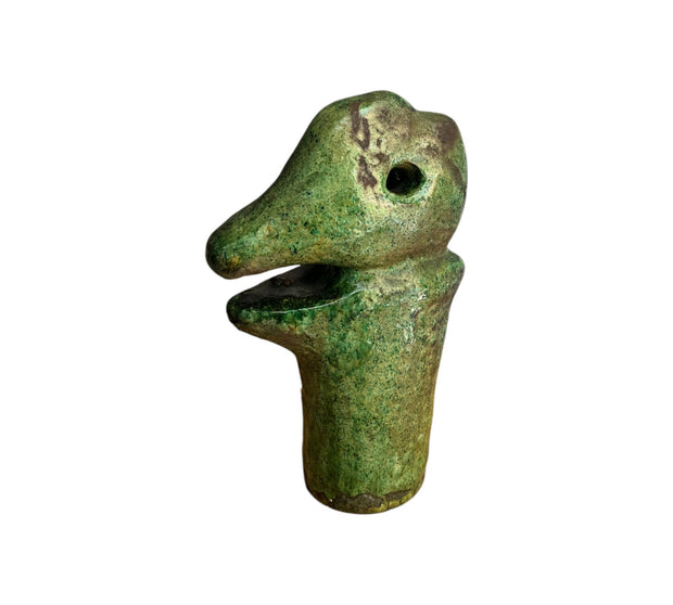 Green Tamegroute Creature Sculpture