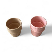 Hand-Engraved Moroccan Ceramic Cups – Set of 6