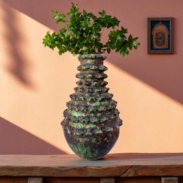 Artisan Handmade Moroccan Tamegroute Almu Vase