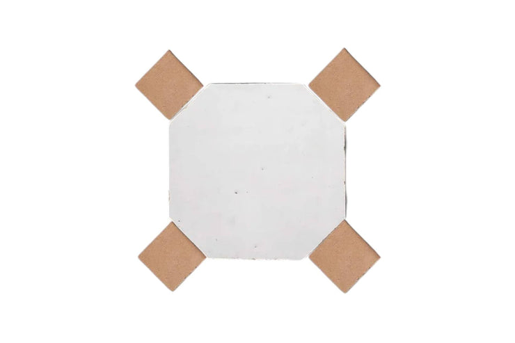Handcrafted White & Natural Moroccan Zellige Tiles