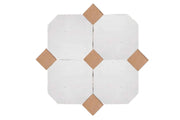 Handcrafted White & Natural Moroccan Zellige Tiles