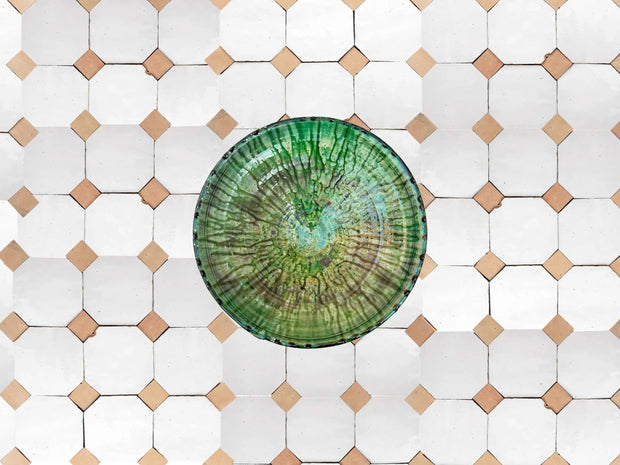 Handcrafted White & Natural Moroccan Zellige Tiles