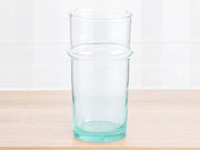 Handmade Moroccan Beldi Carafe - Recycled Glass Vase with Unique Artisanal Charm