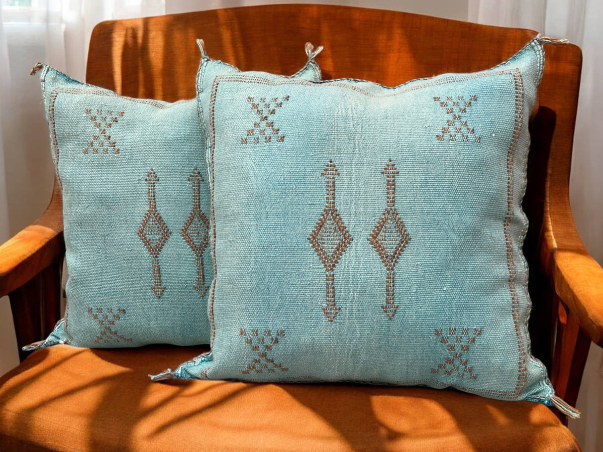 Cactus Silk Pillows Moroccantastics