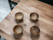 handcrafted Moroccan Walnut Wood Salad and Soup Bowls.