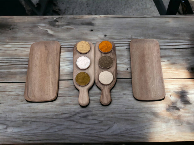 Handmade Walnut Wood Spice Tray 