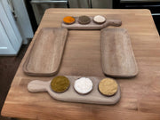 Handmade Walnut Wood Spice Tray. 