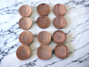 Mini Walnut Spice Bowls Set Of Six, Wooden Spice Bowls, Spice Sevring Bowl, Spice Gift, Traditional Spice Bowl,