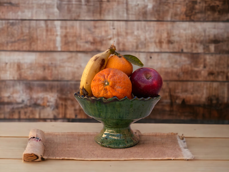Tamegroute bowl  serving size bowls  Serving Pottery  serving bowls  salad bowl  pottery  pedestal bowl  nesting bowls  handmade bowl  fruit bowl  Dinning  Decorative Bowl  Ceramic Bowl  bowls set  bowls ceramic