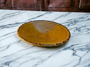 Tamegroute Plates, Handmade Plates, Plate Ochre Glazed Pottery, Pedestal Plate, Serving Plate, nesting Plates, Plate set handmade in Morocco