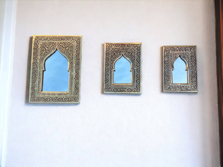 Moroccan Handmade Wall Mirror, Patina Brass Wall Mirror, Wall Hanging Mirror, Decor Mirror, Wall Mirrors, Bathroom Mirror, Mirror Wall Decor