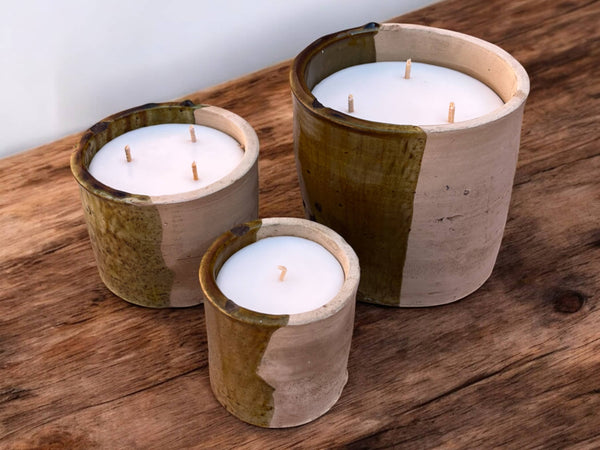 Luxury Moroccan 50/50 Ochre Glaze Tamegroute Scented Soy Wax Candle