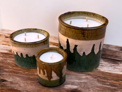 Luxury Moroccan  Glaze Tamegroute Scented Soy Wax Candle: Handmade Ceramic Artistry