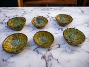 Set of 6 Tamegroute Bowls, Tamegroute Bowls Ochre Glazed Pottery, Set of 6 ceramic bowls, Tamegroute bowls, each handmade in Morocco.