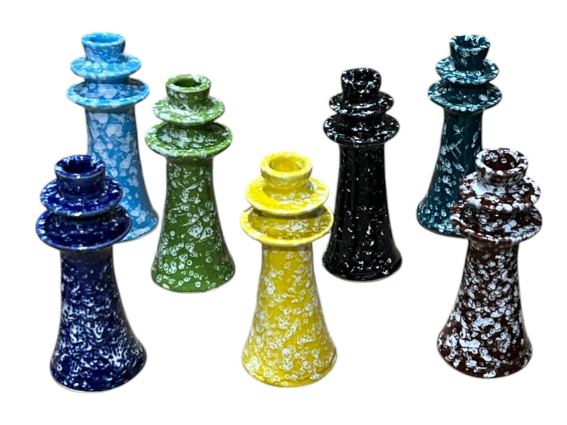 Moroccan Ceramic Candle Holders – Hand-Painted Artisan Decor