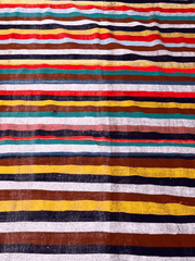 Moroccan Vintage Berber Striped Kilim Rug: Explore Enduring Beauty