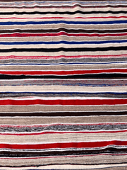 Moroccan Vintage Berber Striped Kilim Rug: Explore Enduring Beauty