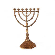 Bronze Menorah on a white background
