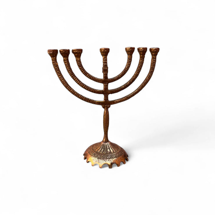 Bronze Menorah on a white background