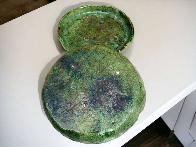 tamegroute pottery  Tamegroute Plates  tamegroute  serving size plate  Serving Pottery  serving Plates  rustic plates pottery  rustic plates  pottery  Plates set pottery  Plates set  plate ceramic  Pedestal Plates  nesting Plates  dish  Dinning  Decorative Plate  Ceramic Plates