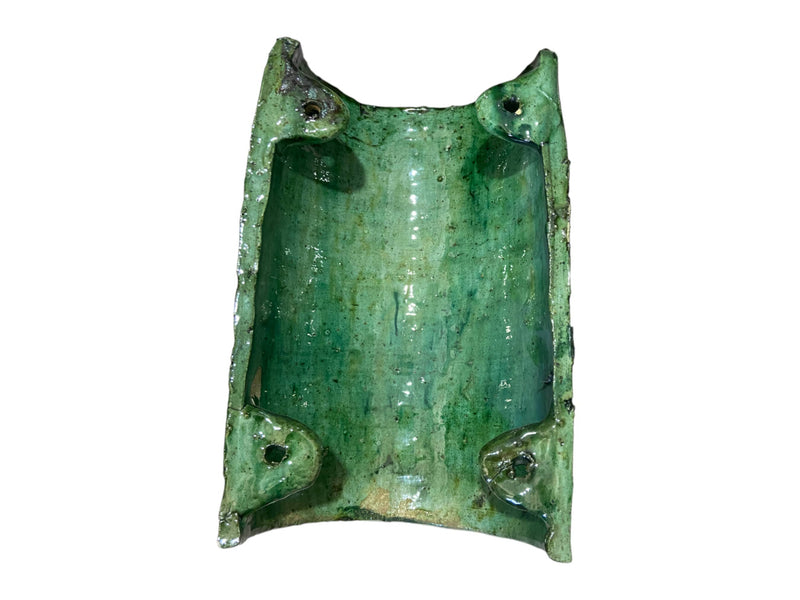 Artisan Handmade Moroccan Tamegroute Wall Hanging half Vase