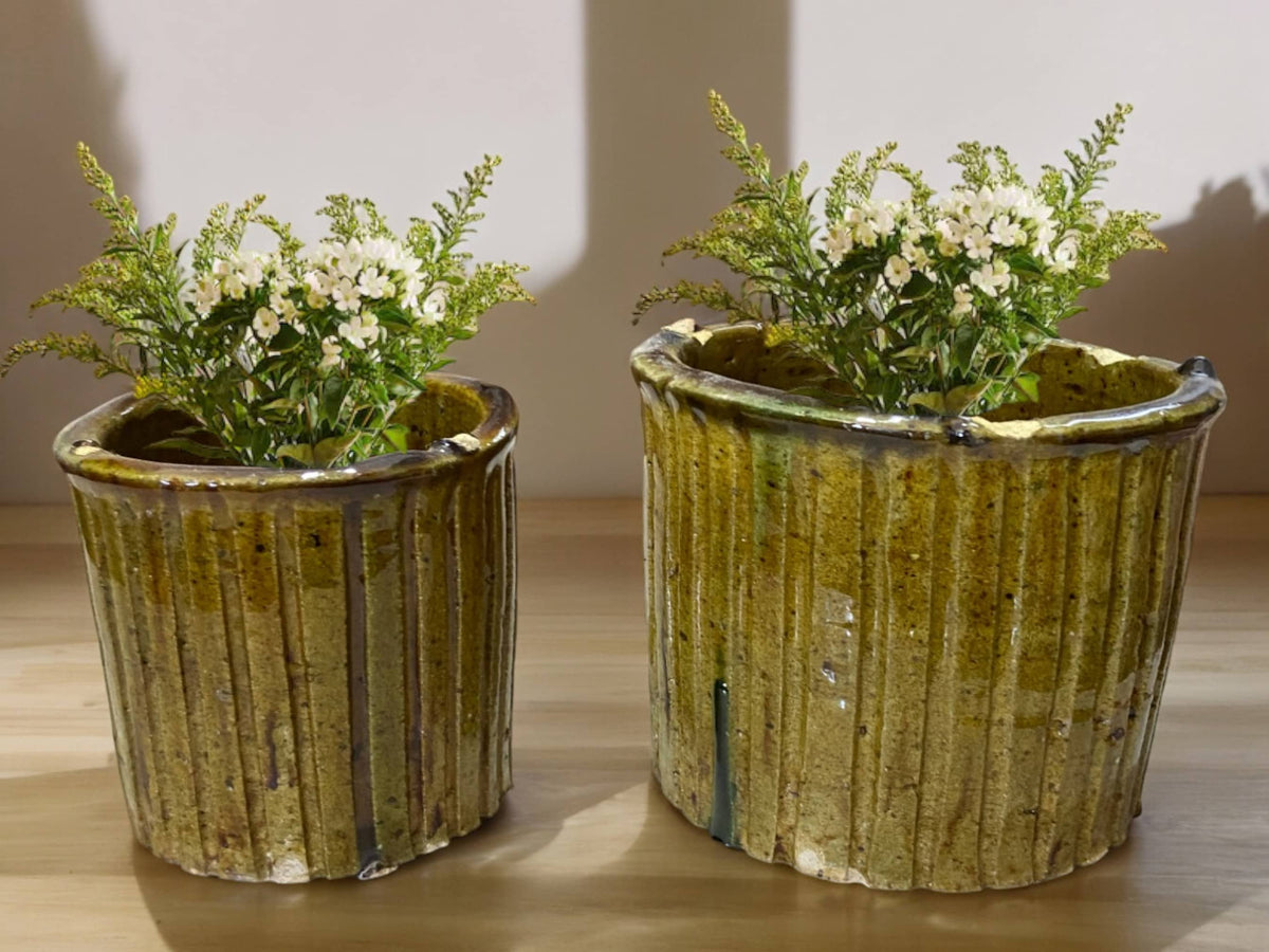 Ribbed Planter/Pot