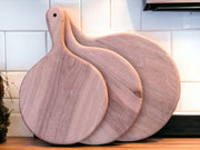 Variety of Wooden Chopping Boards: Walnut Wood Cutting Boards in Round Shapes - Ideal for All Sizes, Perfect House Gift